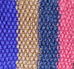 Fototapeta na wymiar multicolored knitted wool.