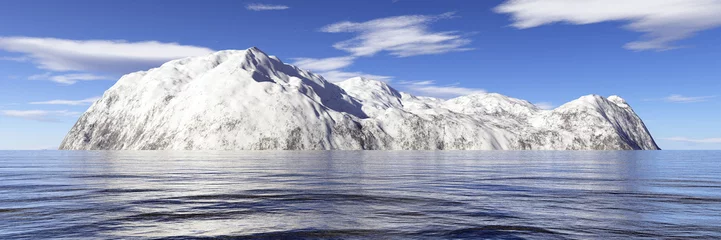 Fotobehang Gletsjers sneeuw eiland