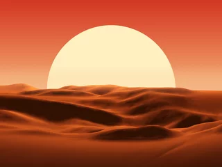 Poster zonsondergang in de woestijn © Photobank