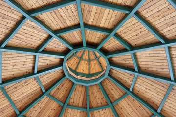 Deurstickers gazebo ceiling © Robert Gubbins