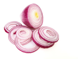 sliced red onion