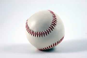 baseball with red seams