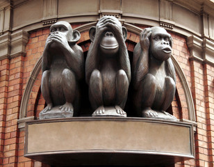 Obraz premium three monkeys