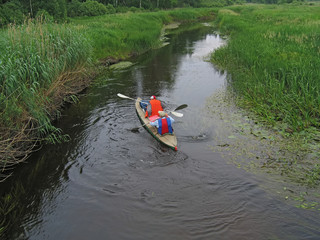 travel in canoe