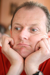 Naklejka premium very grumpy man