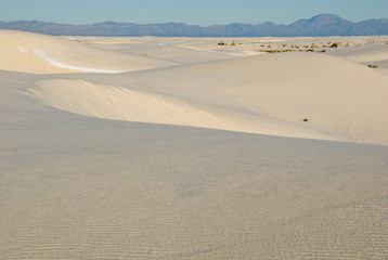 white sand dunes