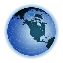 world globe with atmosphere