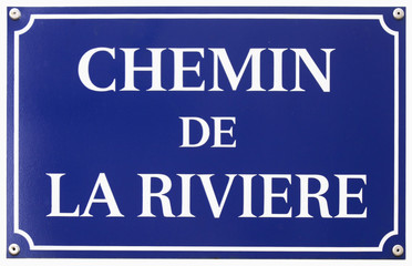 plaque de rue