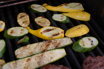 squash on the grill