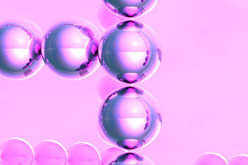 metallic spheres background