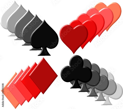 View Karten Pik Herz Karo Kreuz Background