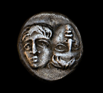 ancient greek coin janus