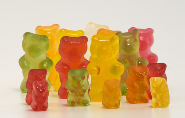gruppe von gummibärchen