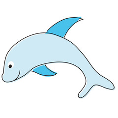Fototapeta premium cartoon dolphin