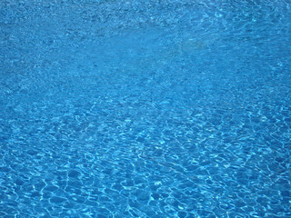 clear blue water