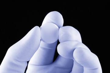hand with pill