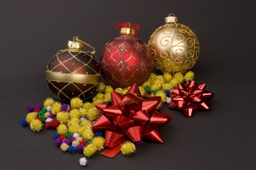 various christmas decorations