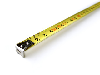 metal measuring tape, end