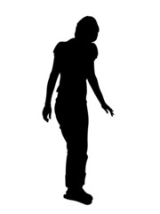 Fototapeta premium girl silhouette