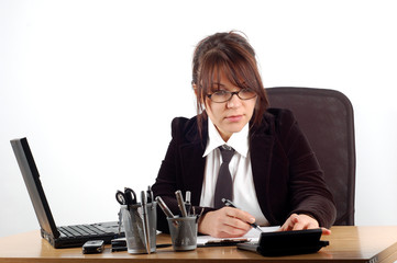 business woman at desk #17