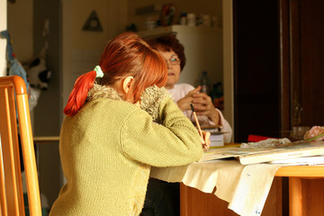 profil féminin © Francis Lempérière