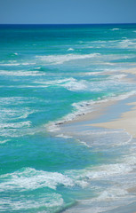 blue water on beach