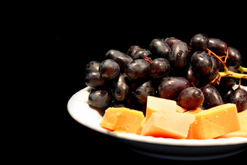 grapes and cheese