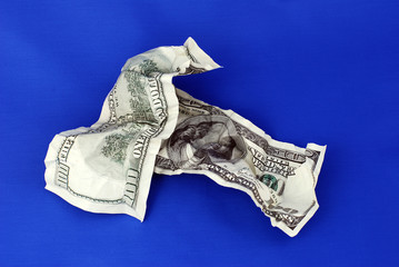 american dollars in different views