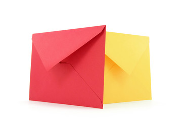 red and yellow envelopes