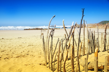 stretch of beach in knysna, south africa