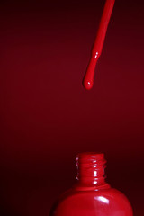 red nail polish