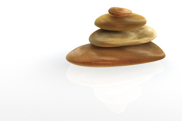 Fototapeta na wymiar 3d balanced stones