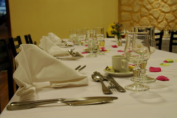 table de fête pour bapteme