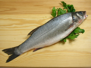 sea bass with parsley