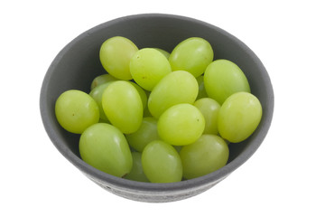 bowl of green grapes