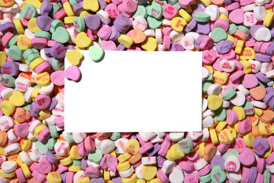 Valentines Heart Candy Background