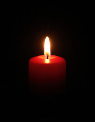 Obraz na płótnie Canvas red candle light