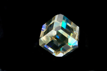 glass polyhedron isolated