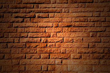 red stone wall background with highlighted center