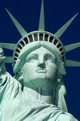 close-up of statue of liberty
