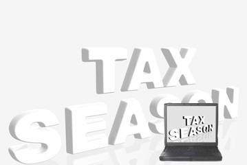 laptop, tax season