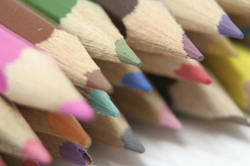 Obraz premium coloured pencils
