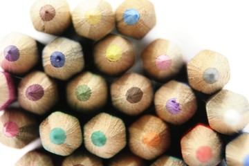coloured pencils