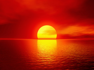 Fototapeta scarlet sunset obraz