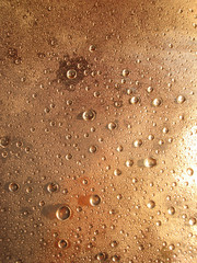 orange water drop for background