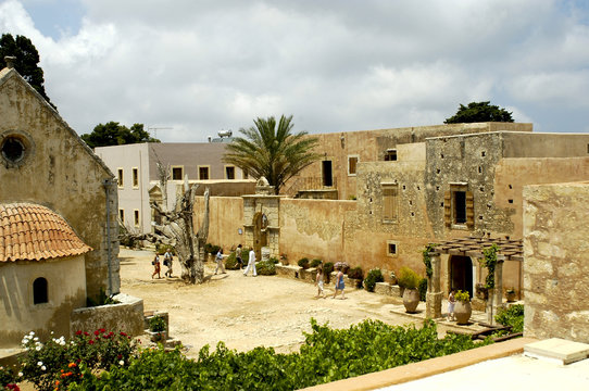crete arkadi convent view