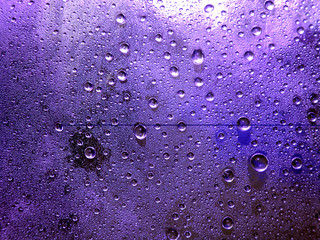 violet water drop for background