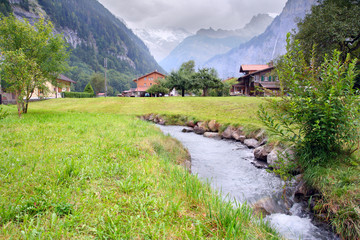Fototapeta premium alpine vallley grindelwald
