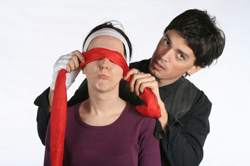blindfold - love couple game