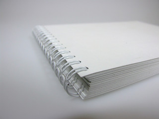weisser notizblock